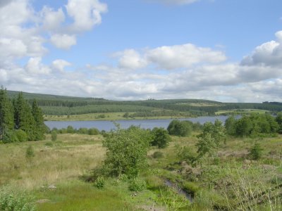 Kielder Lake, Northumberland, England.